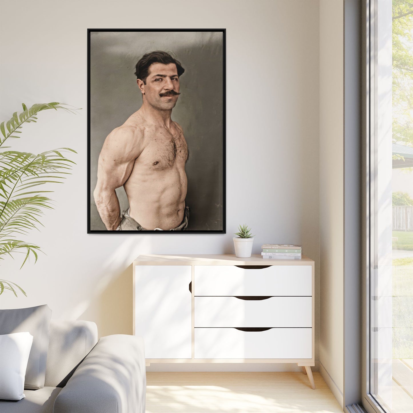 athlétisme 024 | Framed Vintage Photo - Matte Canvas