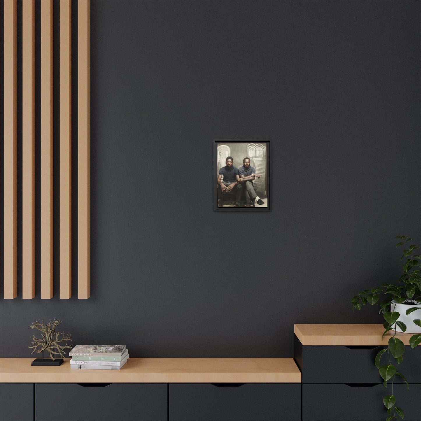 paire 044 | Framed Vintage Photo - Matte Canvas