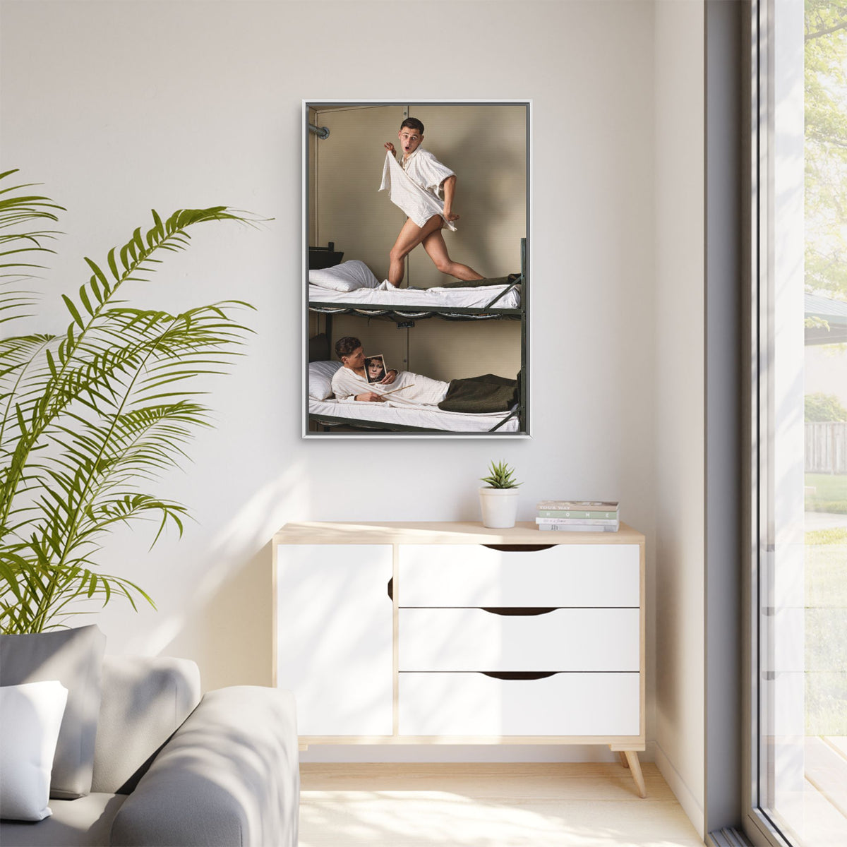 paire 168 | Framed Vintage Photo - Matte Canvas