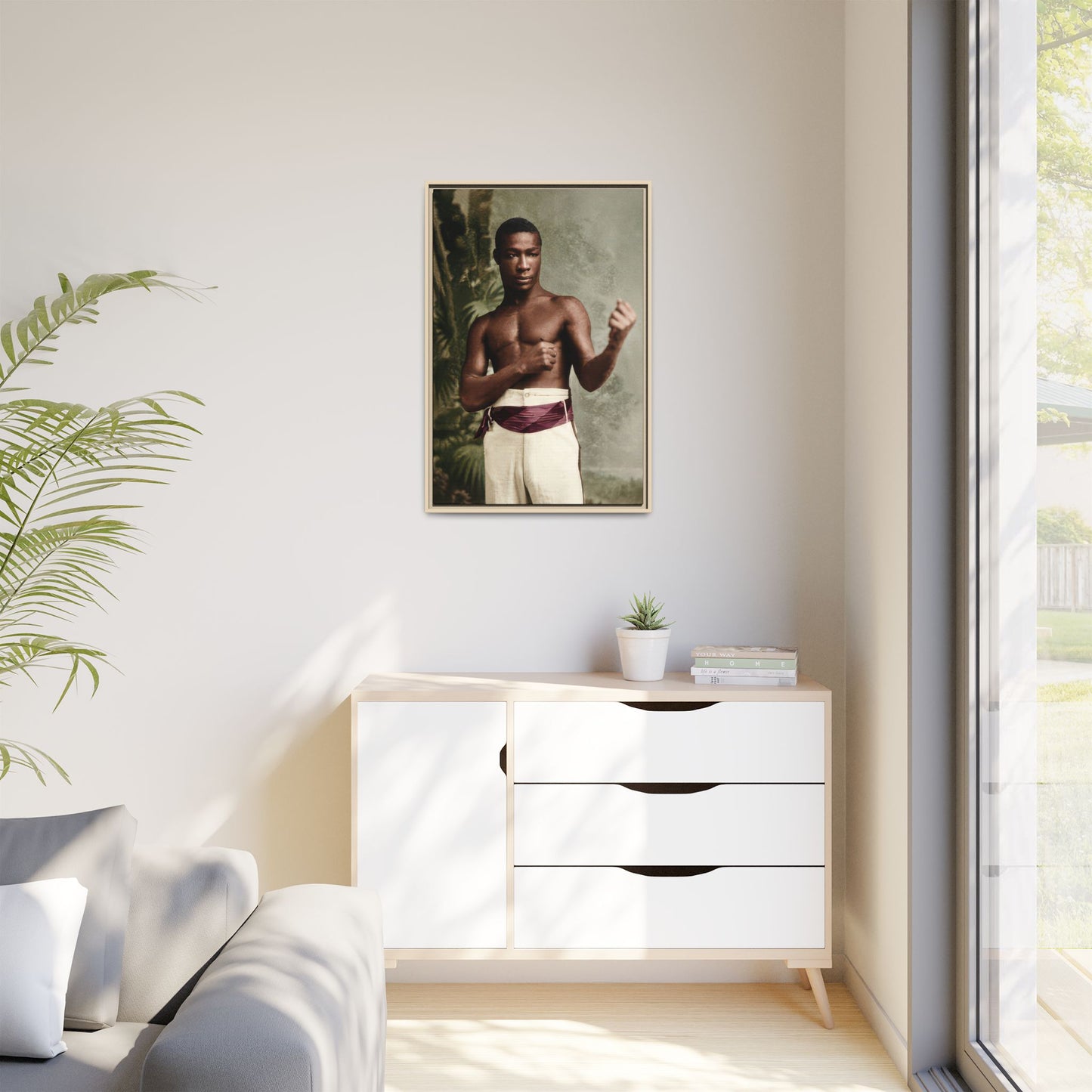 athlétisme 030 | Framed Vintage Photo - Matte Canvas
