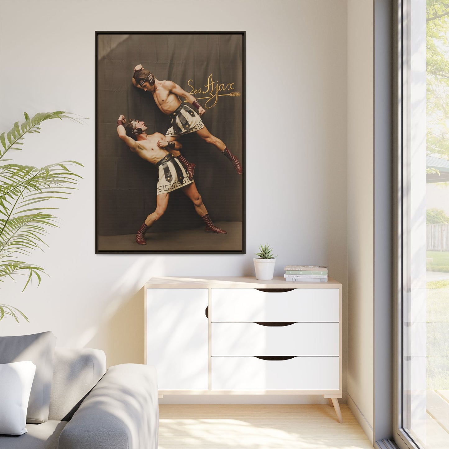 athlétisme 015 | Framed Vintage Photo - Matte Canvas