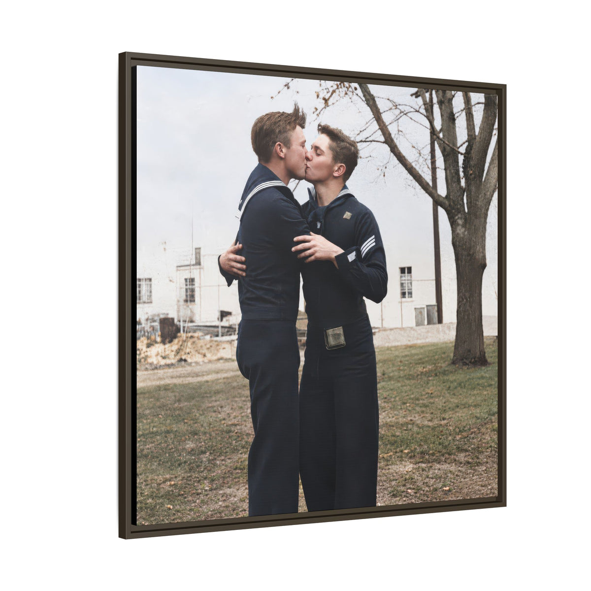 paire 034 | Framed Vintage Photo - Matte Canvas
