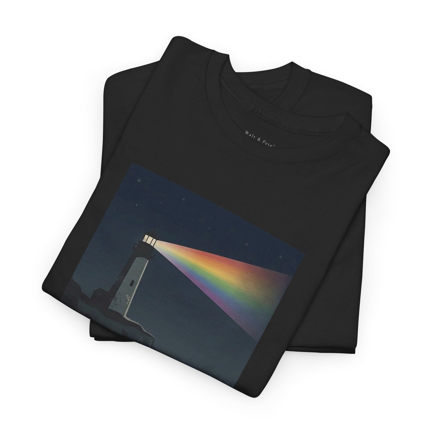lighthouse pride shirt rainbow beam 
