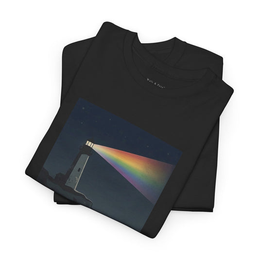 lighthouse pride shirt rainbow beam 