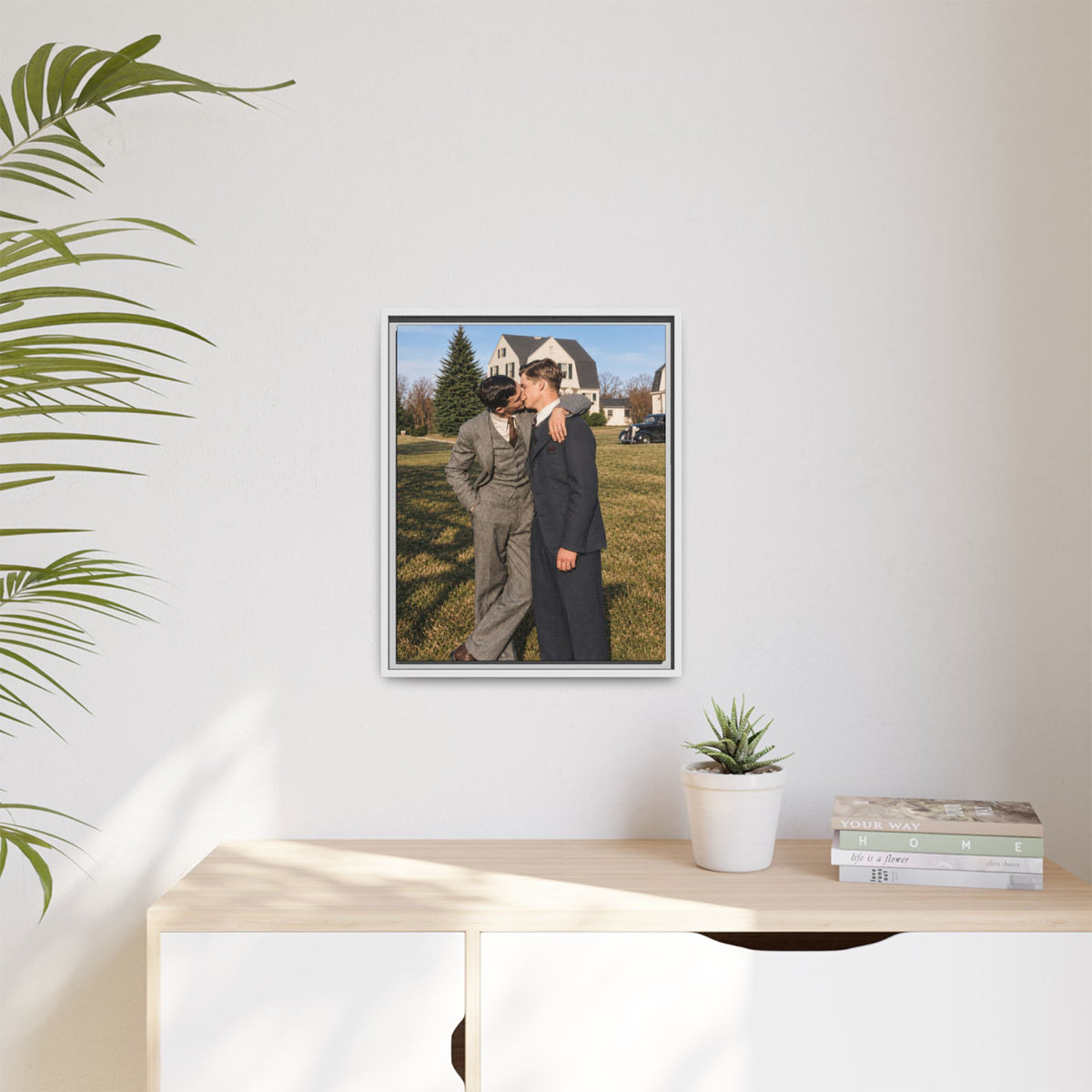 paire 005 | Framed Vintage Photo - Matte Canvas