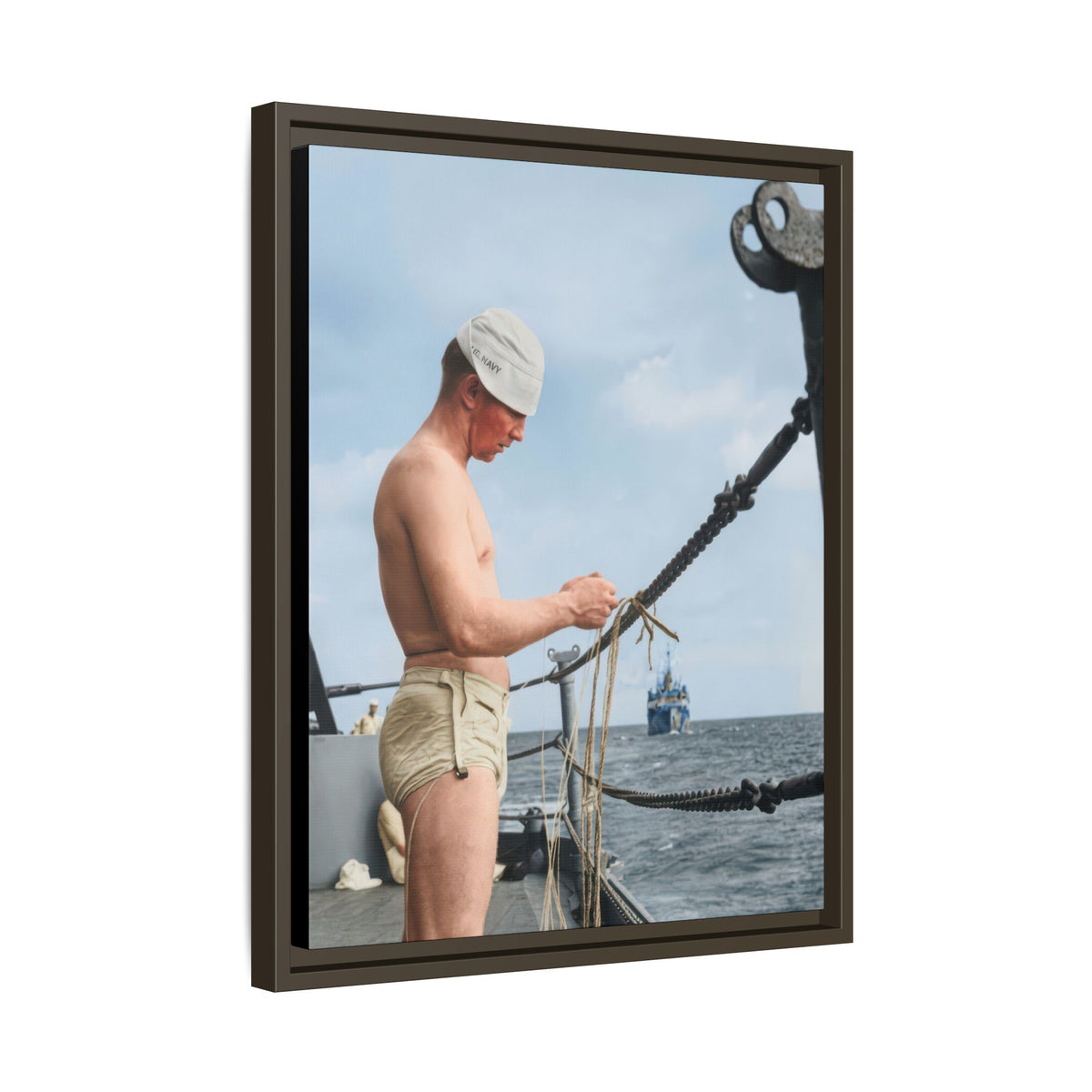 celibataire 043 | Framed Vintage Photo - Matte Canvas