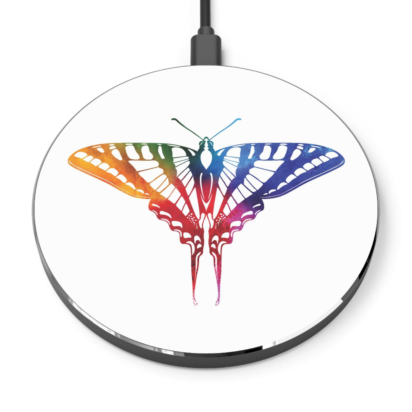 Pride Butterfly 002 | Wireless Charger Gay Pride LGBTQ Queer Month Gift Prideware History