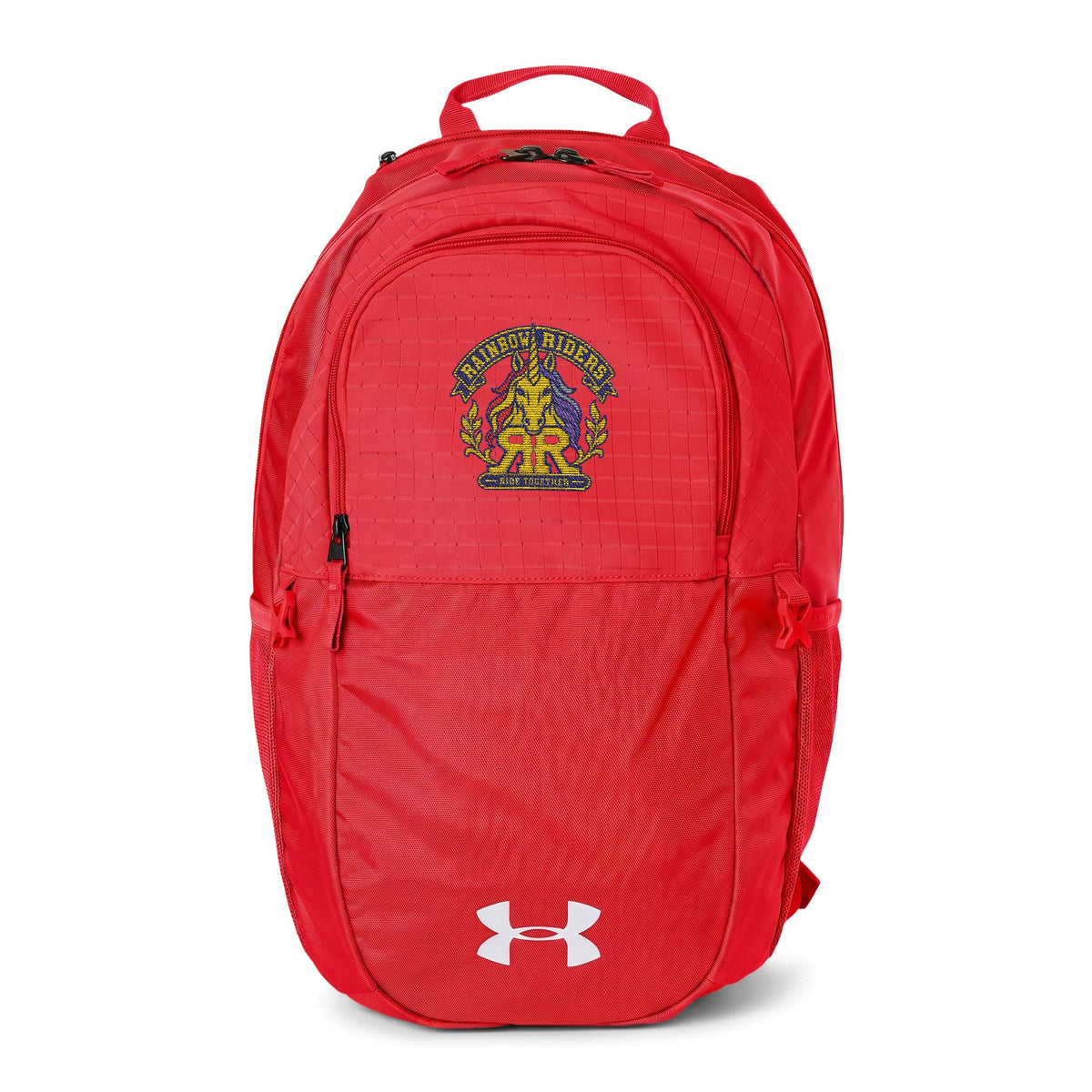 Rainbow Riders Ride Together Embroidered Backpack
