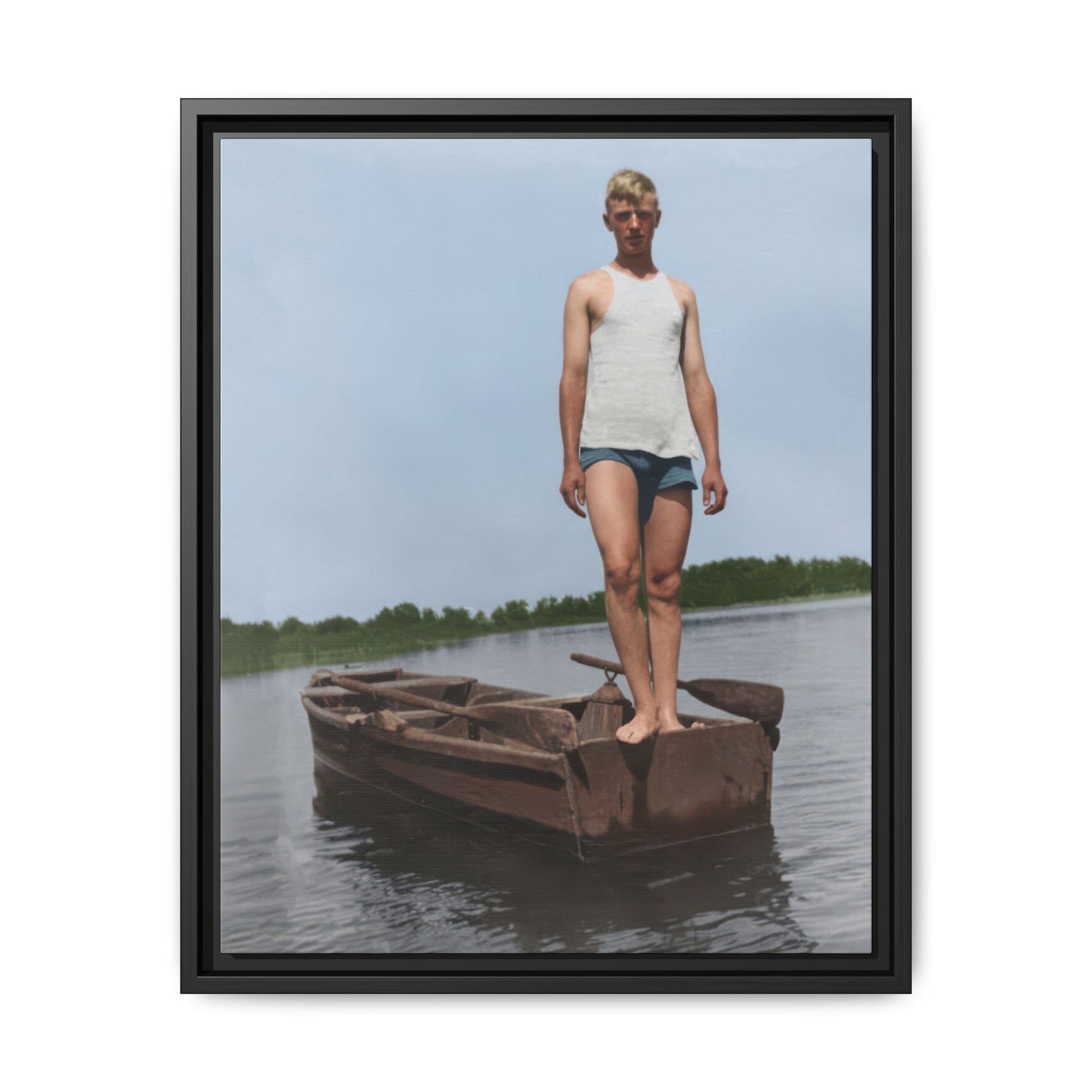 nager 025 | Framed Vintage Photo - Matte Canvas