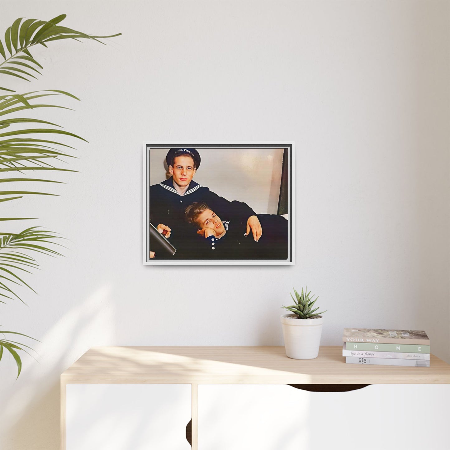 paire 010 | Framed Vintage Photo - Matte Canvas