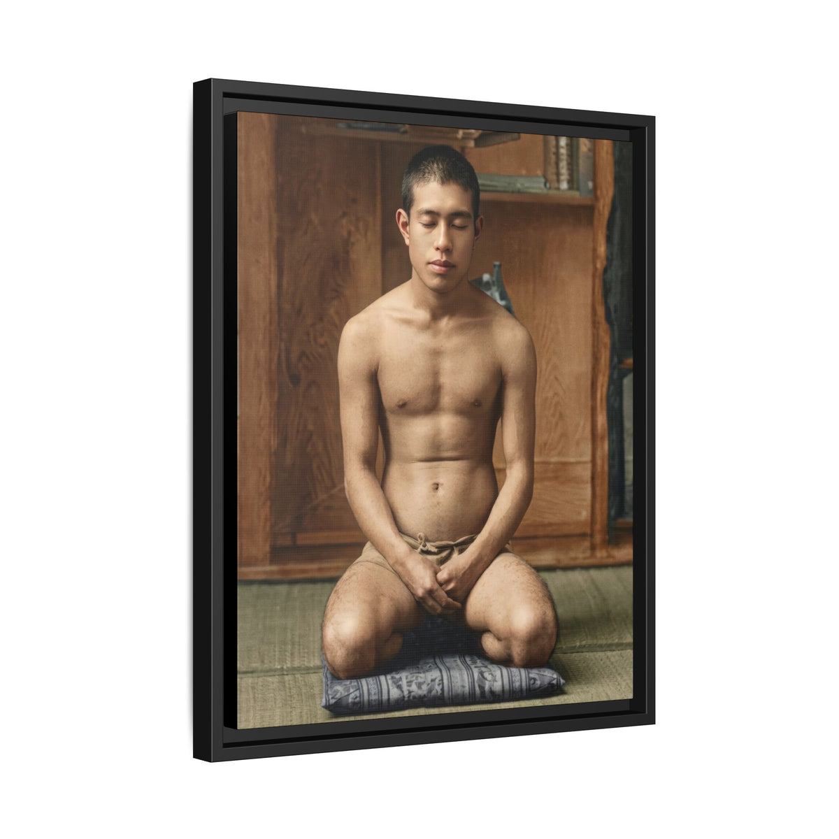 celibataire 025 | Framed Vintage Photo - Matte Canvas