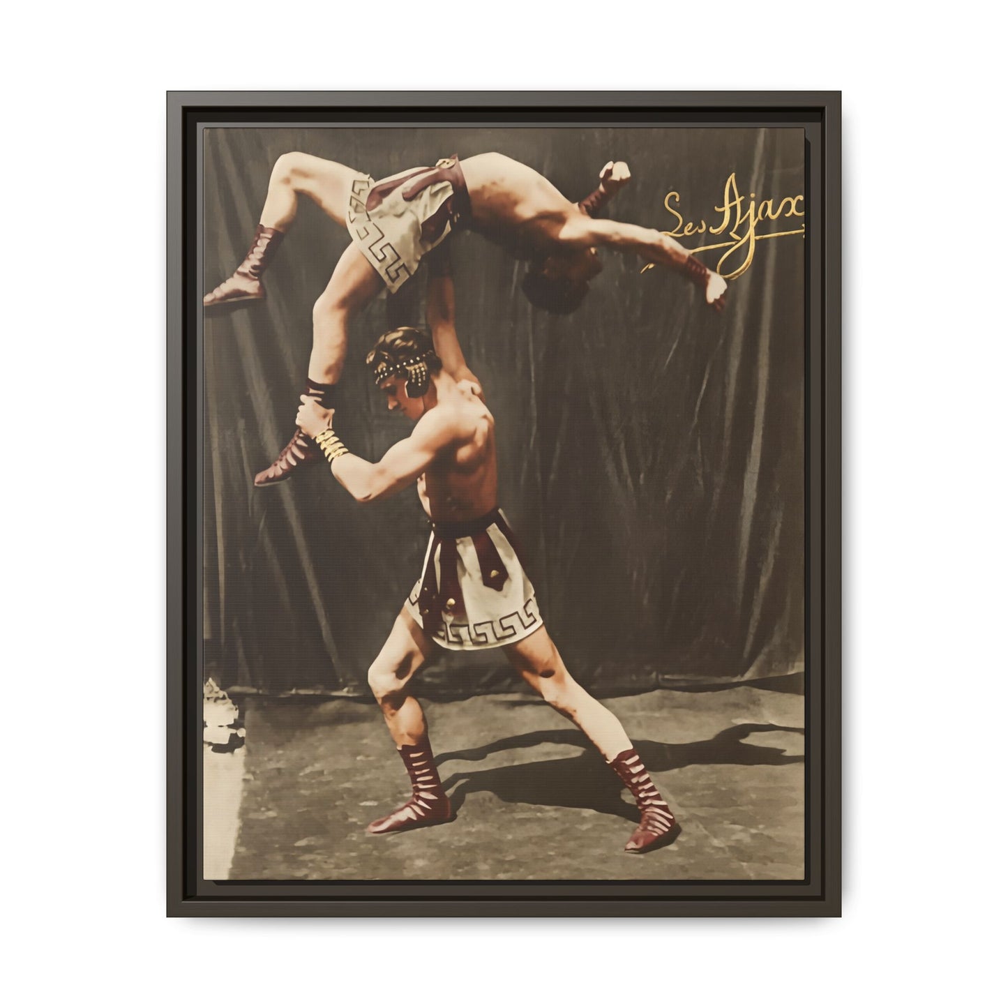 athlétisme 012 | Framed Vintage Photo - Matte Canvas