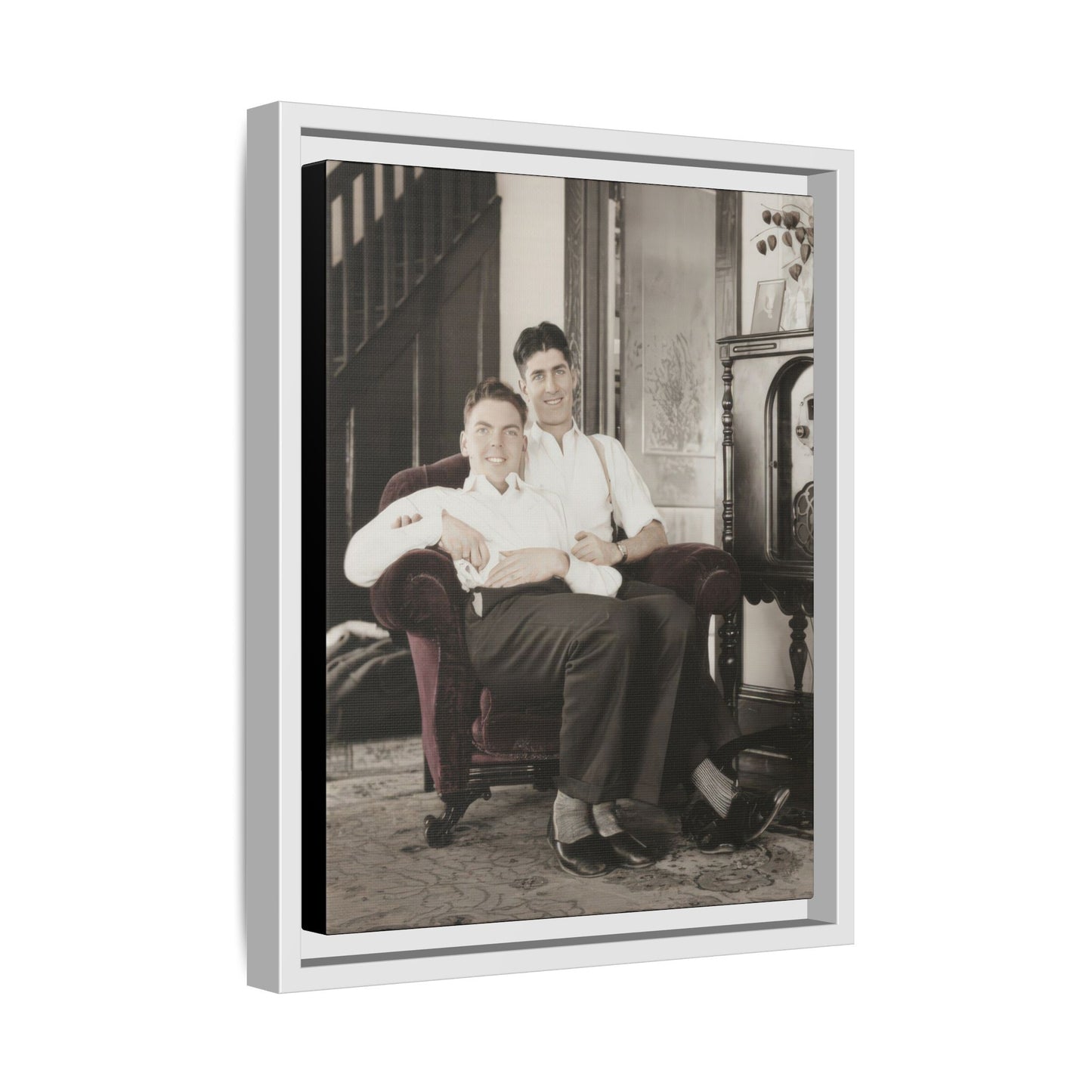 paire 053 | Framed Vintage Photo - Matte Canvas