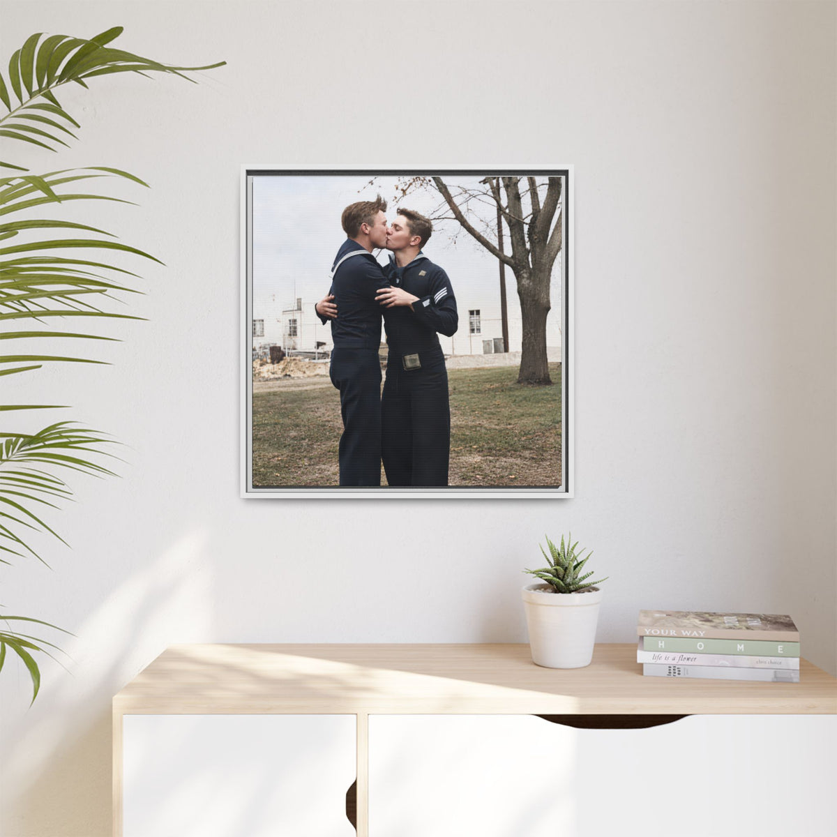 paire 034 | Framed Vintage Photo - Matte Canvas
