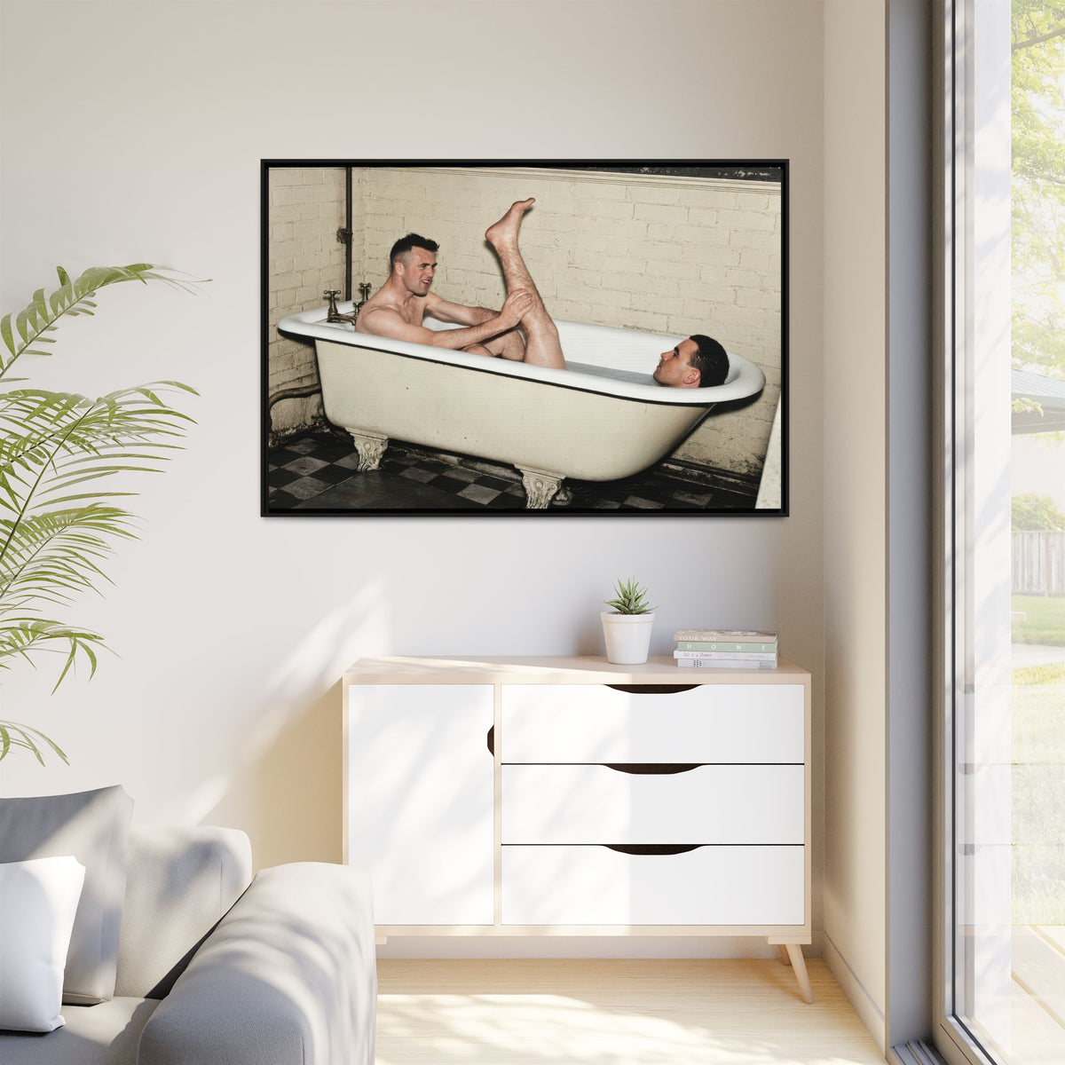 paire 162 | Framed Vintage Photo - Matte Canvas