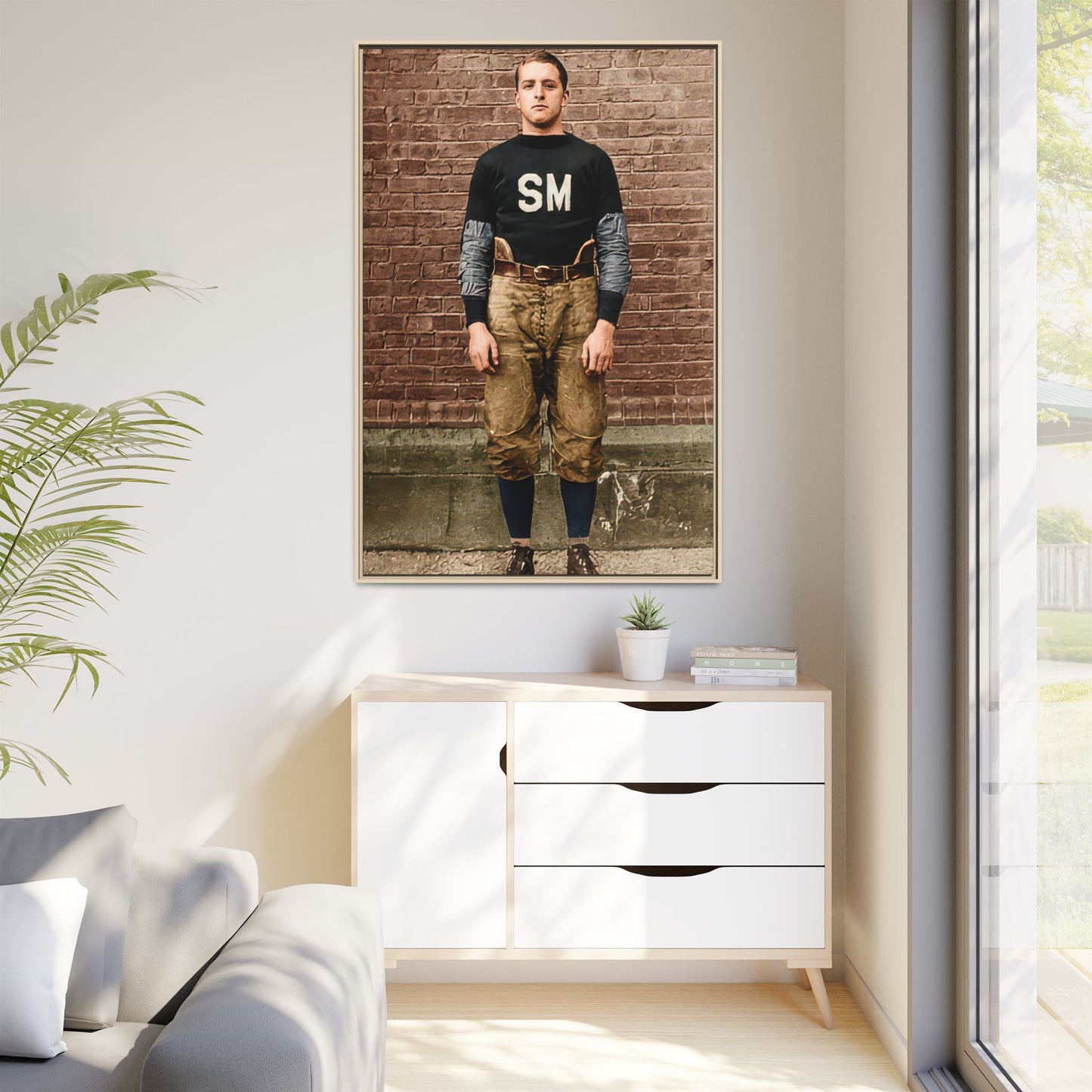 athlétisme 040 | Framed Vintage Photo - Matte Canvas
