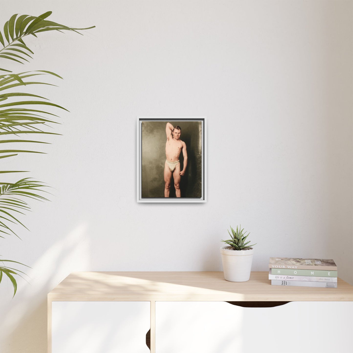 athlétisme 025 | Framed Vintage Photo - Matte Canvas