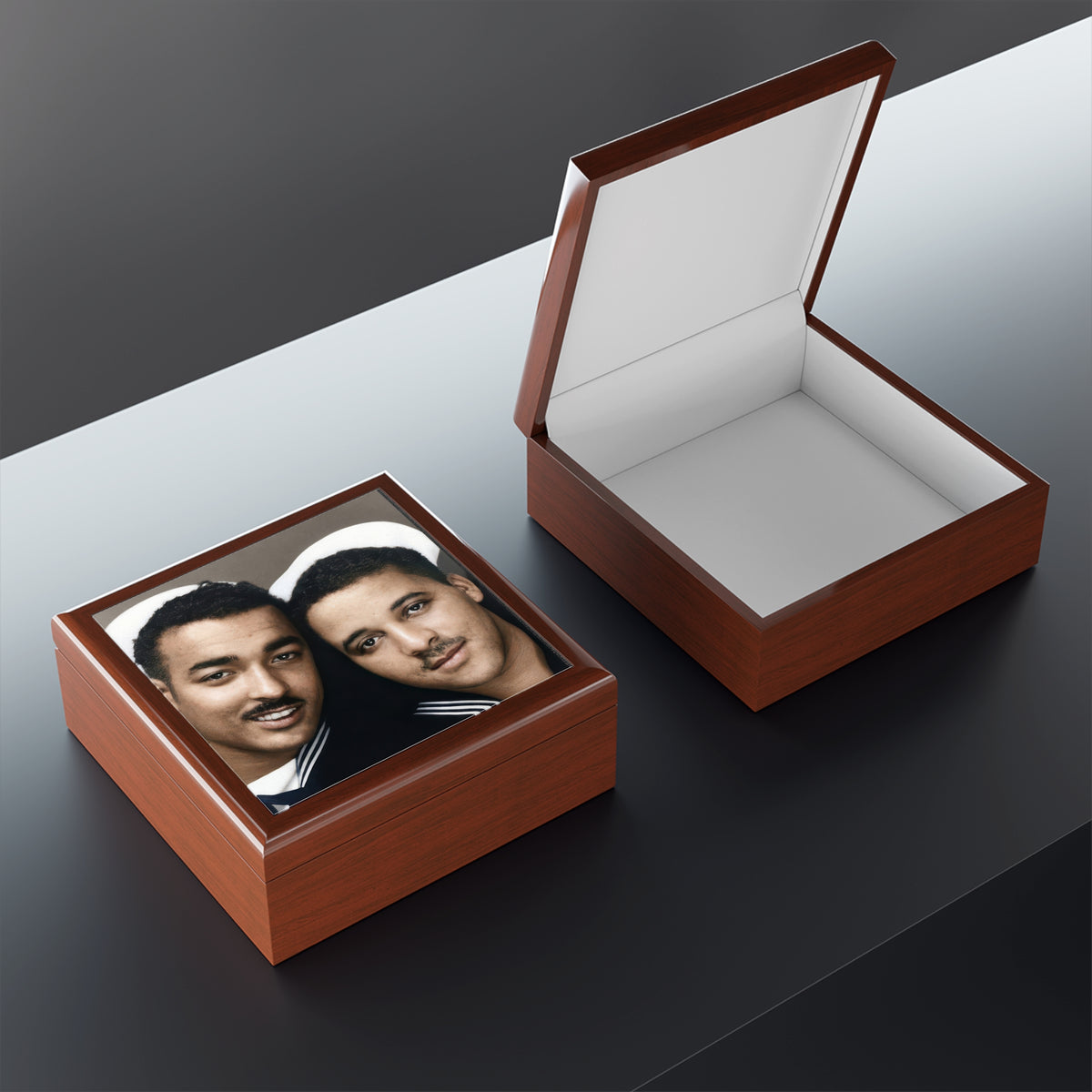 Paire 157 | Vintage Photobooth Series | Two Black Sailors Keepsake Box