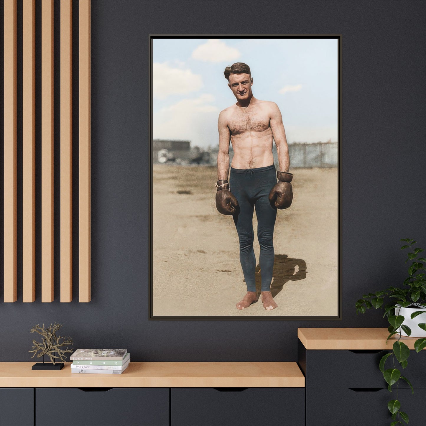 Copy of athlétisme 039 | Framed Vintage Photo - Matte Canvas