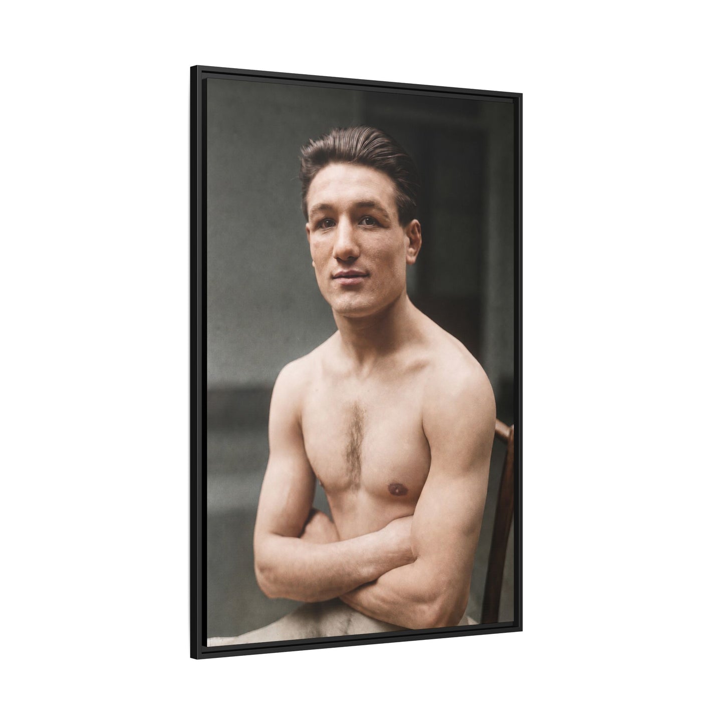 athlétisme 046 | Framed Vintage Photo - Matte Canvas