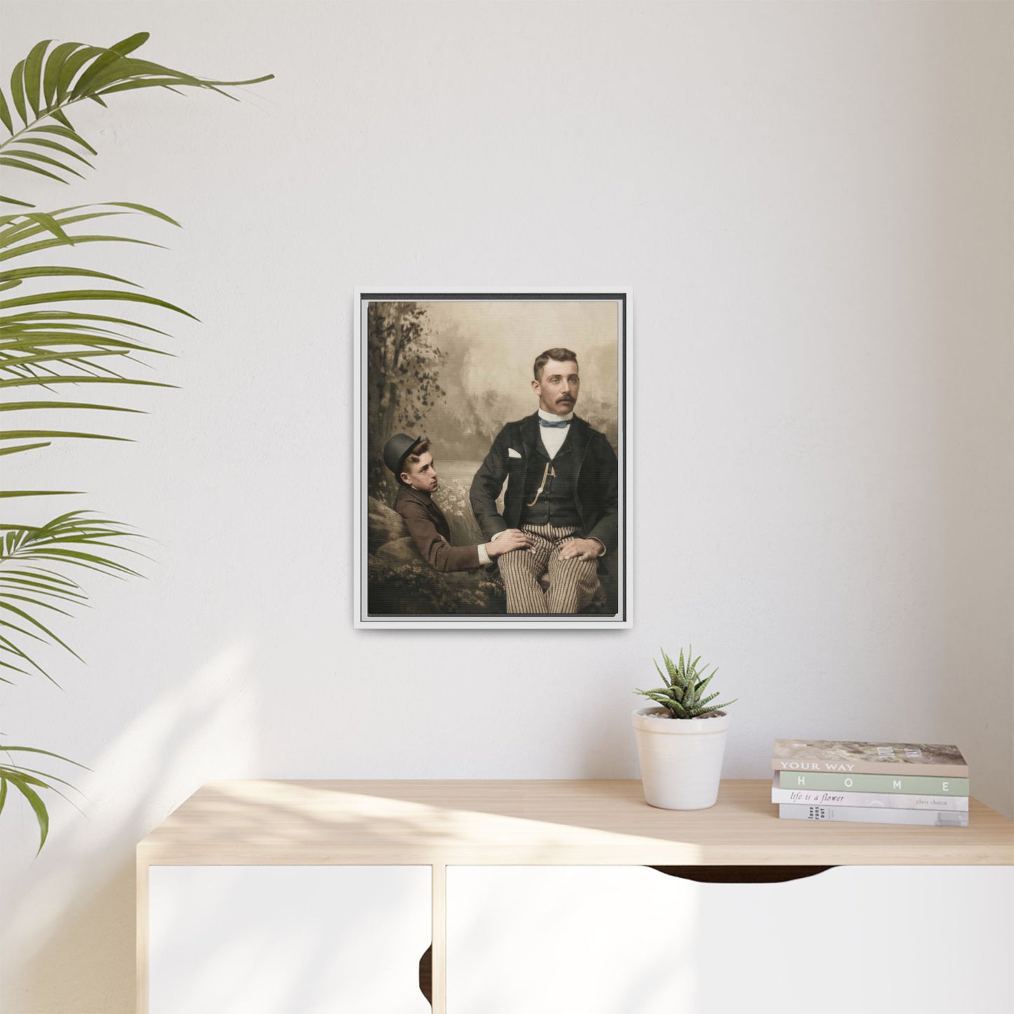 paire 100 | Framed Vintage Photo - Matte Canvas