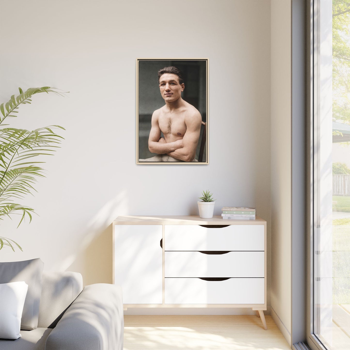 athlétisme 046 | Framed Vintage Photo - Matte Canvas