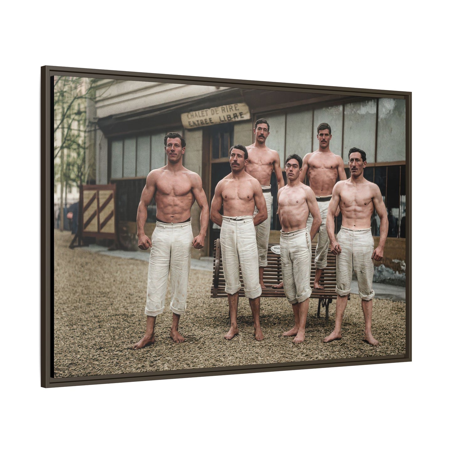 athlétisme 044| Framed Vintage Photo - Matte Canvas