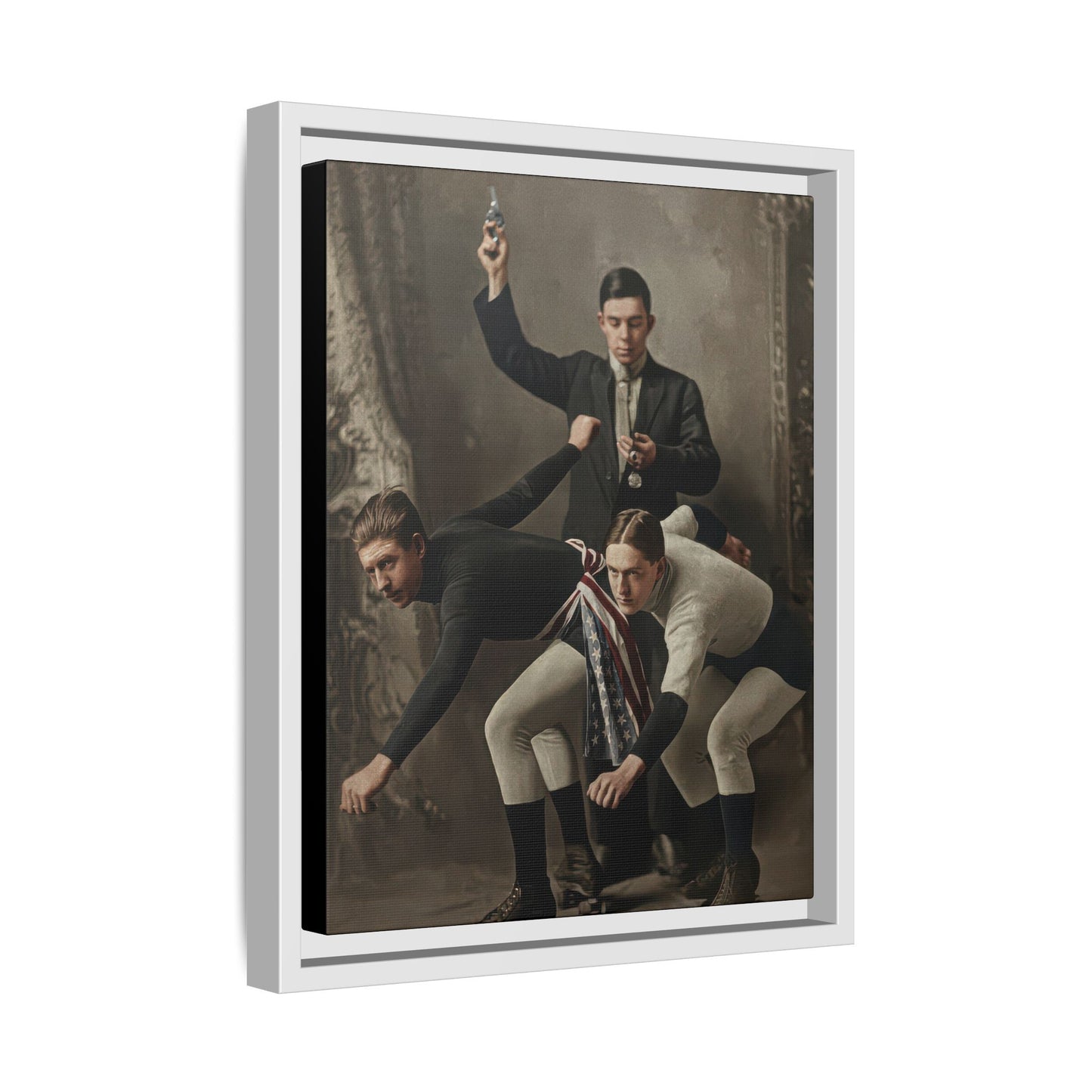 athlétisme 020 | Framed Vintage Photo - Matte Canvas