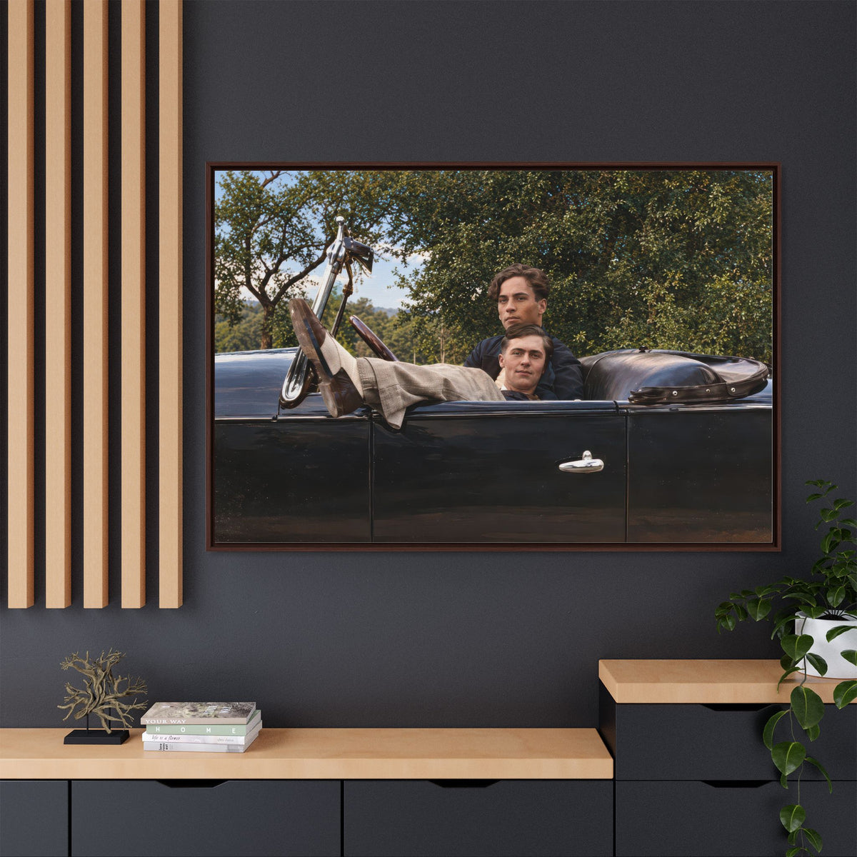 paire 164 | Framed Vintage Photo - Matte Canvas