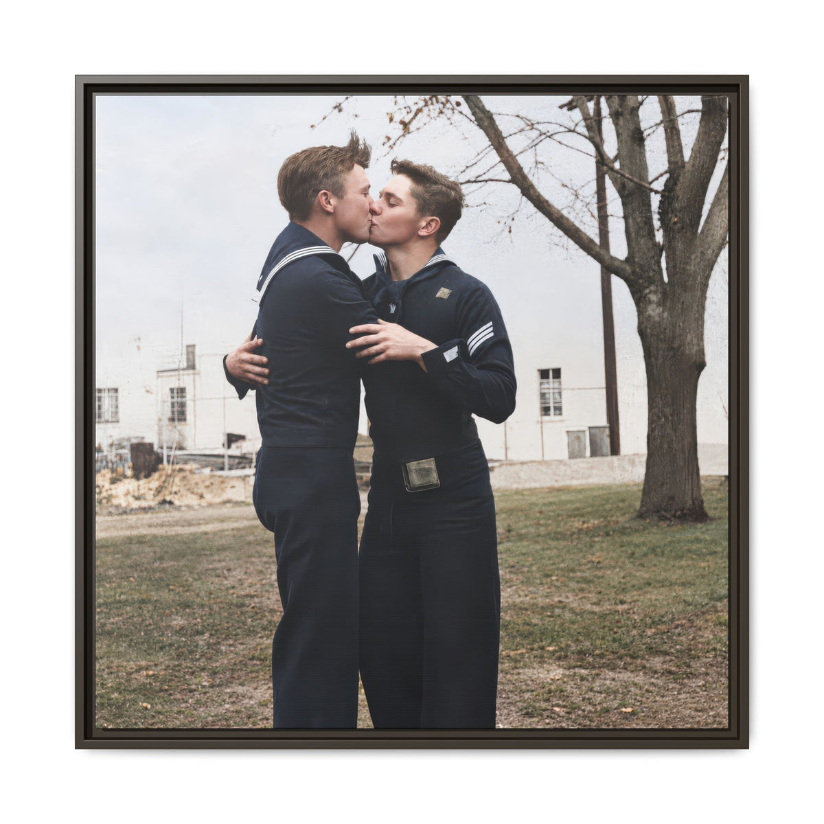paire 034 | Framed Vintage Photo - Matte Canvas