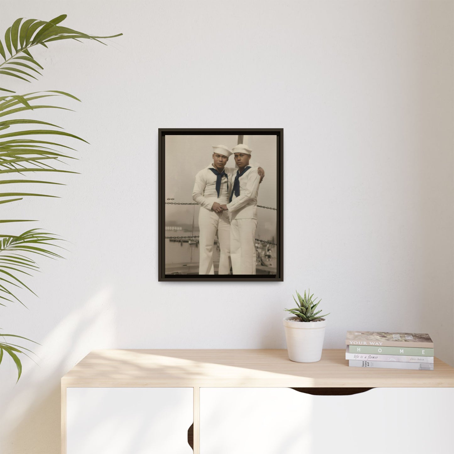 paire 089 | Framed Vintage Photo - Matte Canvas