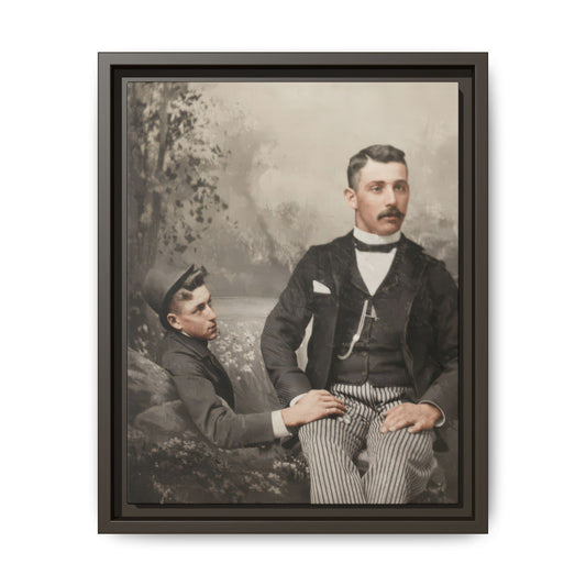 paire 100 | Framed Vintage Photo - Matte Canvas