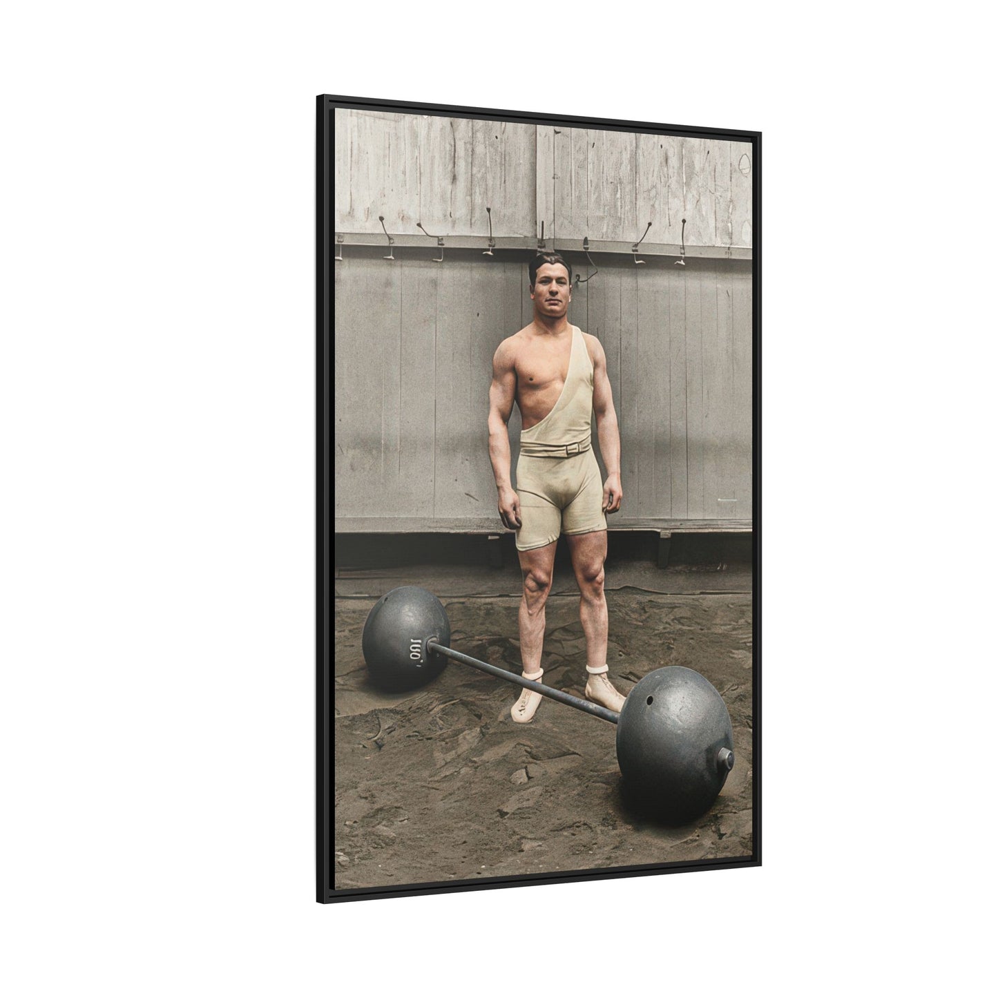 athlétisme 050 | Framed Vintage Photo - Matte Canvas