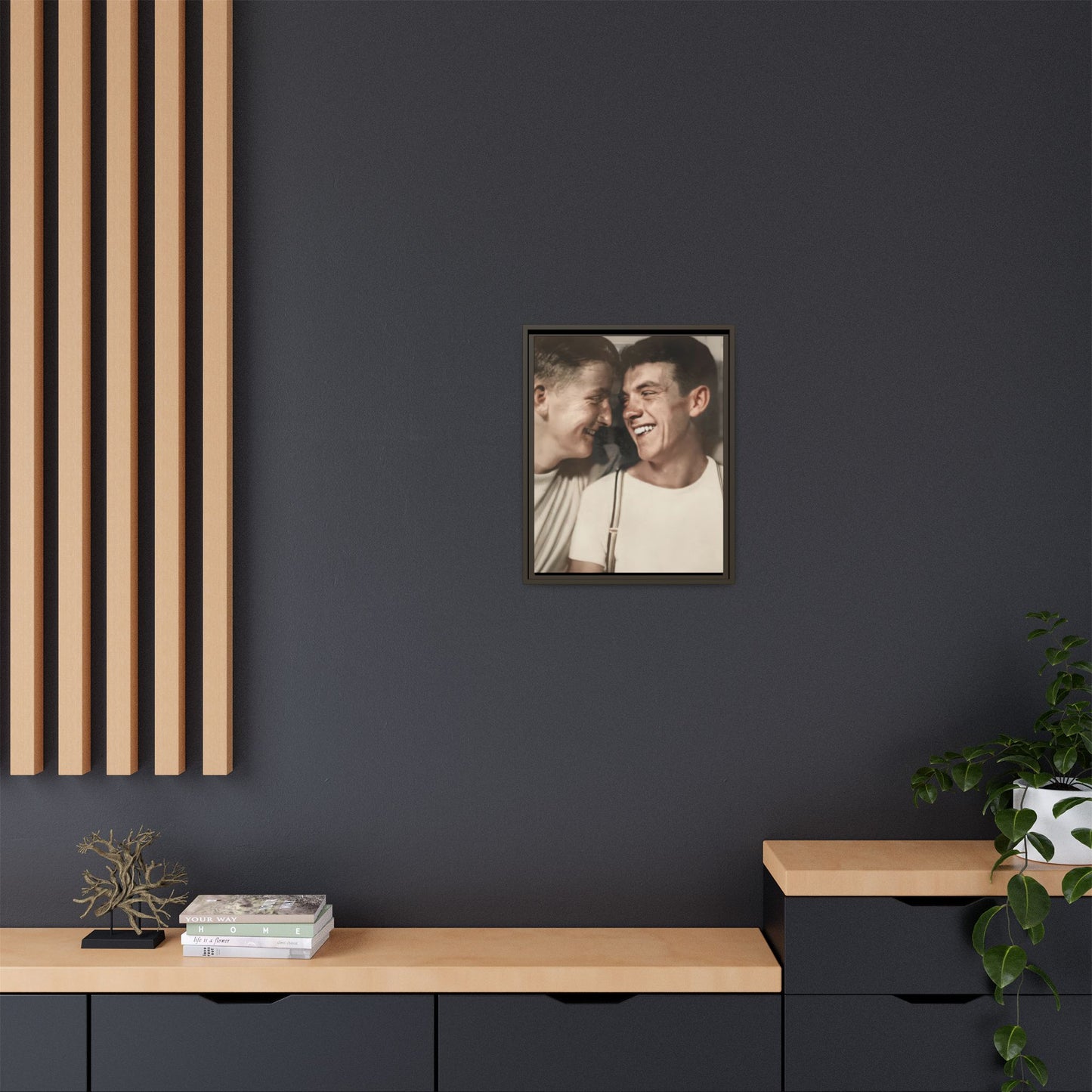 paire 067 | Framed Vintage Photo - Matte Canvas