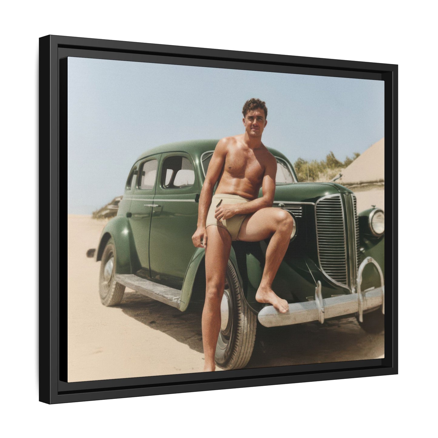 nager 022 | Framed Vintage Photo - Matte Canvas