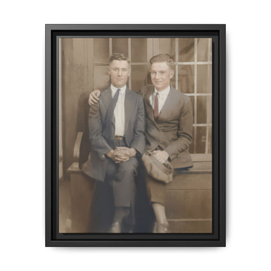 paire 105 | Framed Vintage Photo - Matte Canvas