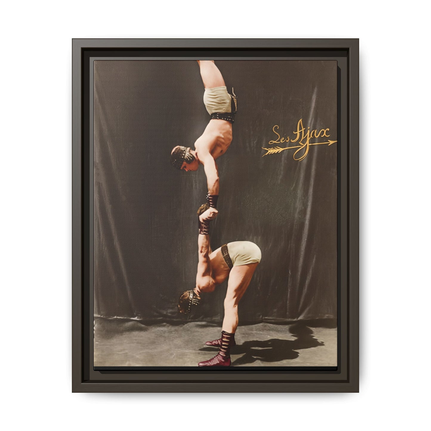 Historical acrobatic balancing act physical culture photography 