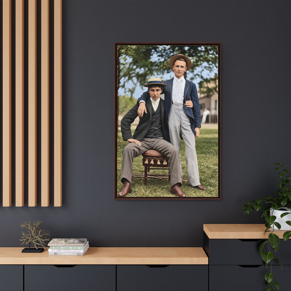 paire 167 | Framed Vintage Photo - Matte Canvas