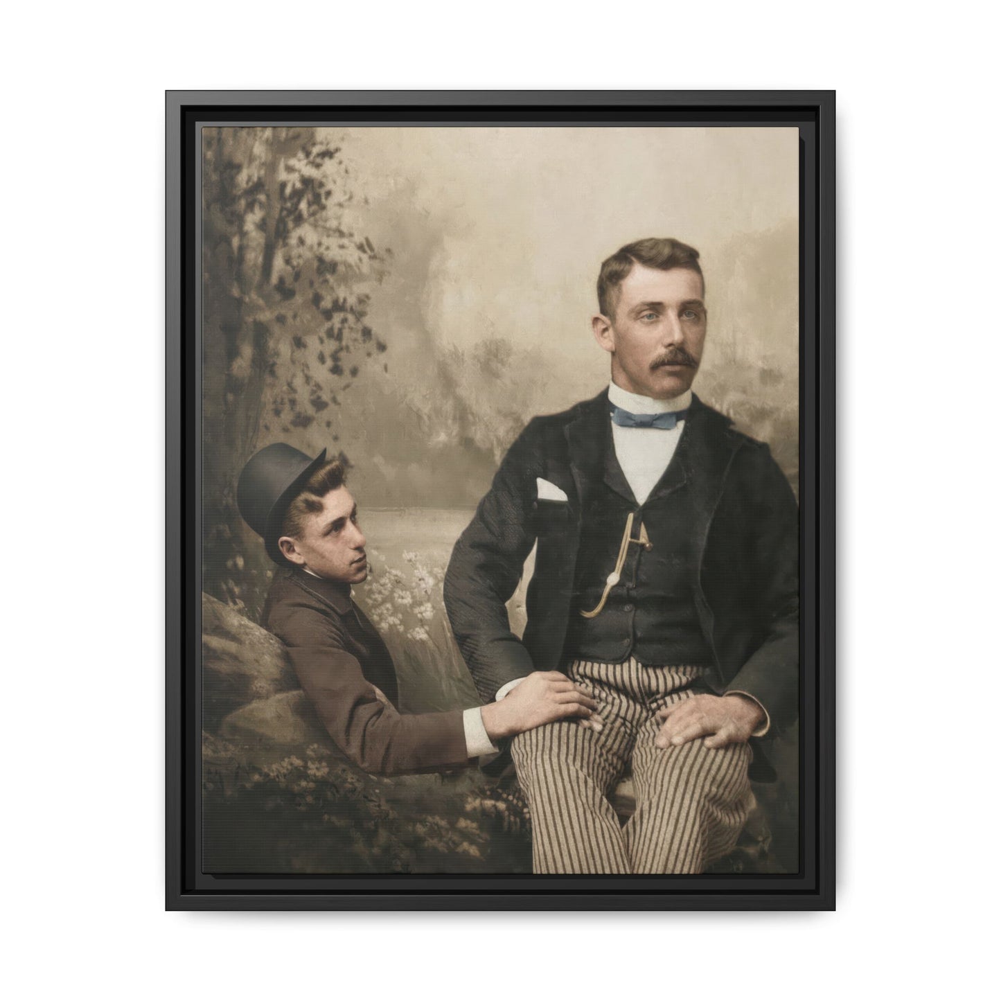 paire 100 | Framed Vintage Photo - Matte Canvas