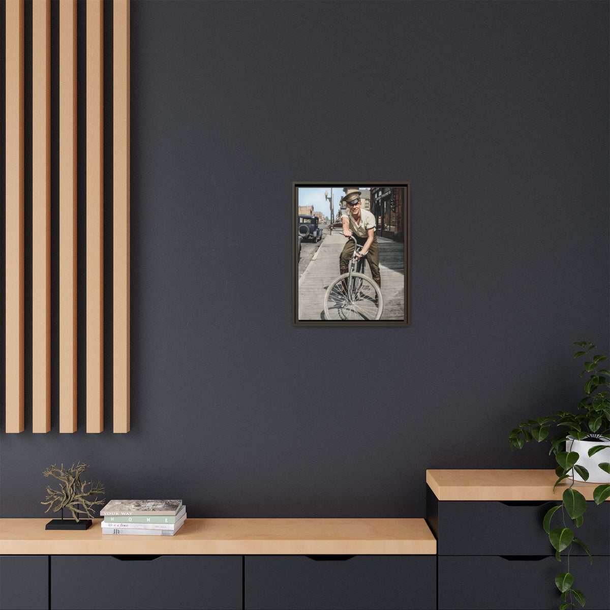 celibataire 007 | Framed Vintage Photo - Matte Canvas
