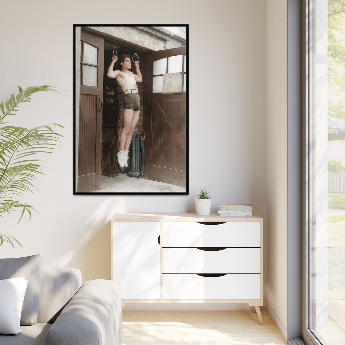 athlétisme 031 | Framed Vintage Photo - Matte Canvas