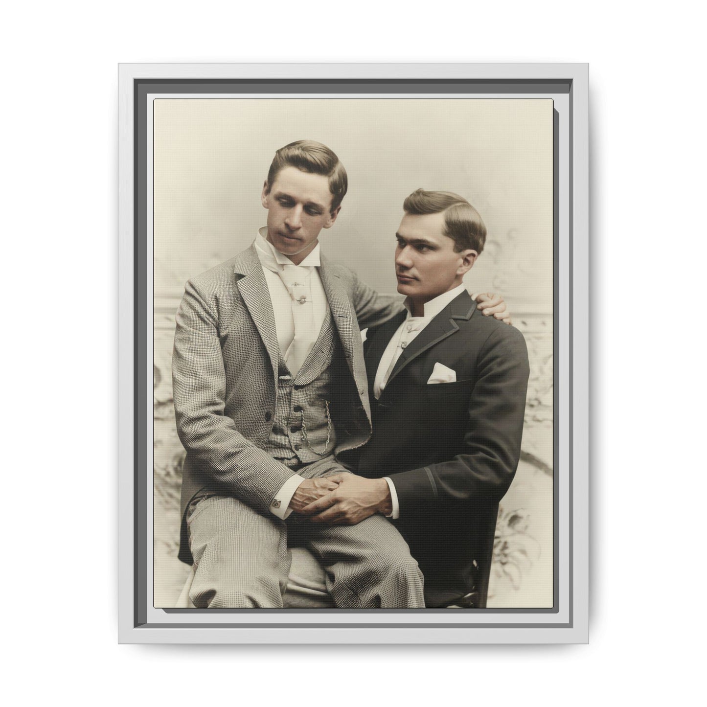 paire 063 | Framed Vintage Photo - Matte Canvas