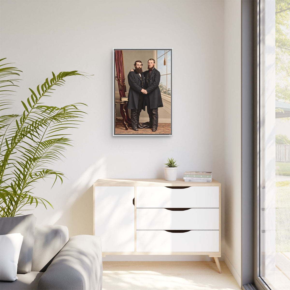 paire 022 | Framed Vintage Photo - Matte Canvas