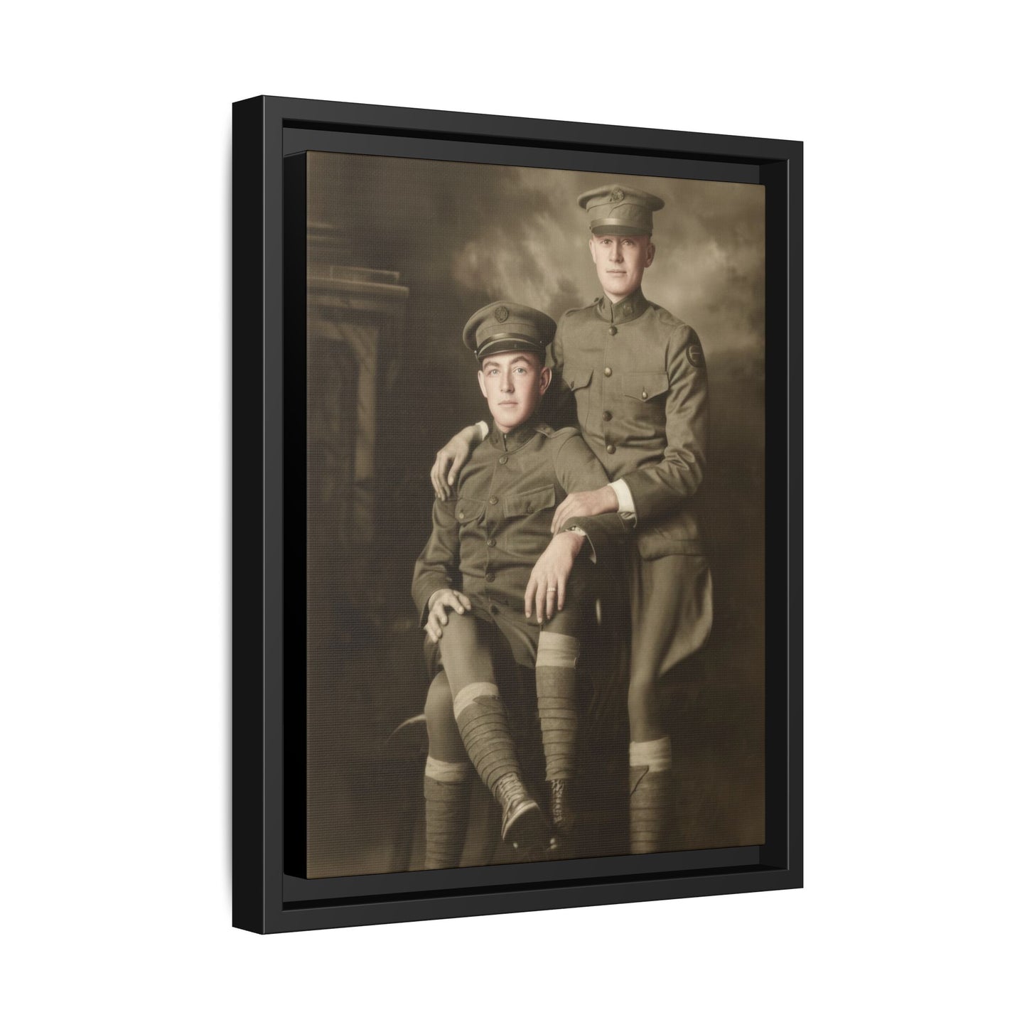 paire 001 | Framed Vintage Photo - Matte Canvas