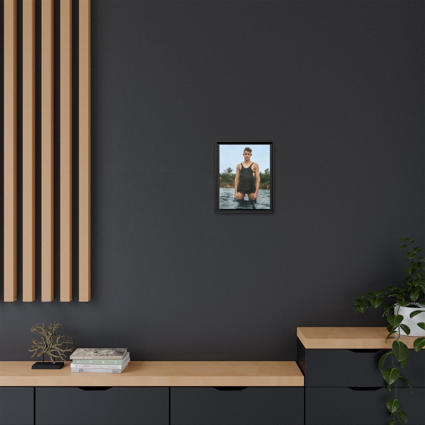 nager 019 | Framed Vintage Photo - Matte Canvas