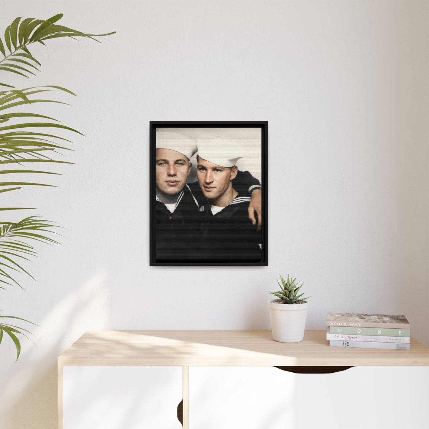 paire 078 | Framed Vintage Photo - Matte Canvas
