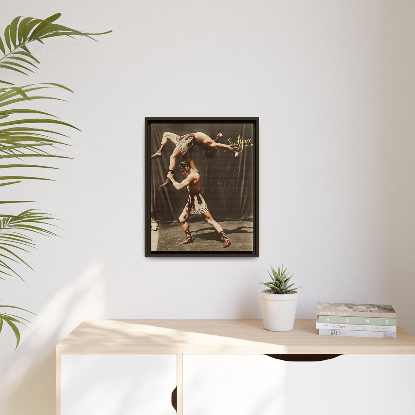 athlétisme 012 | Framed Vintage Photo - Matte Canvas