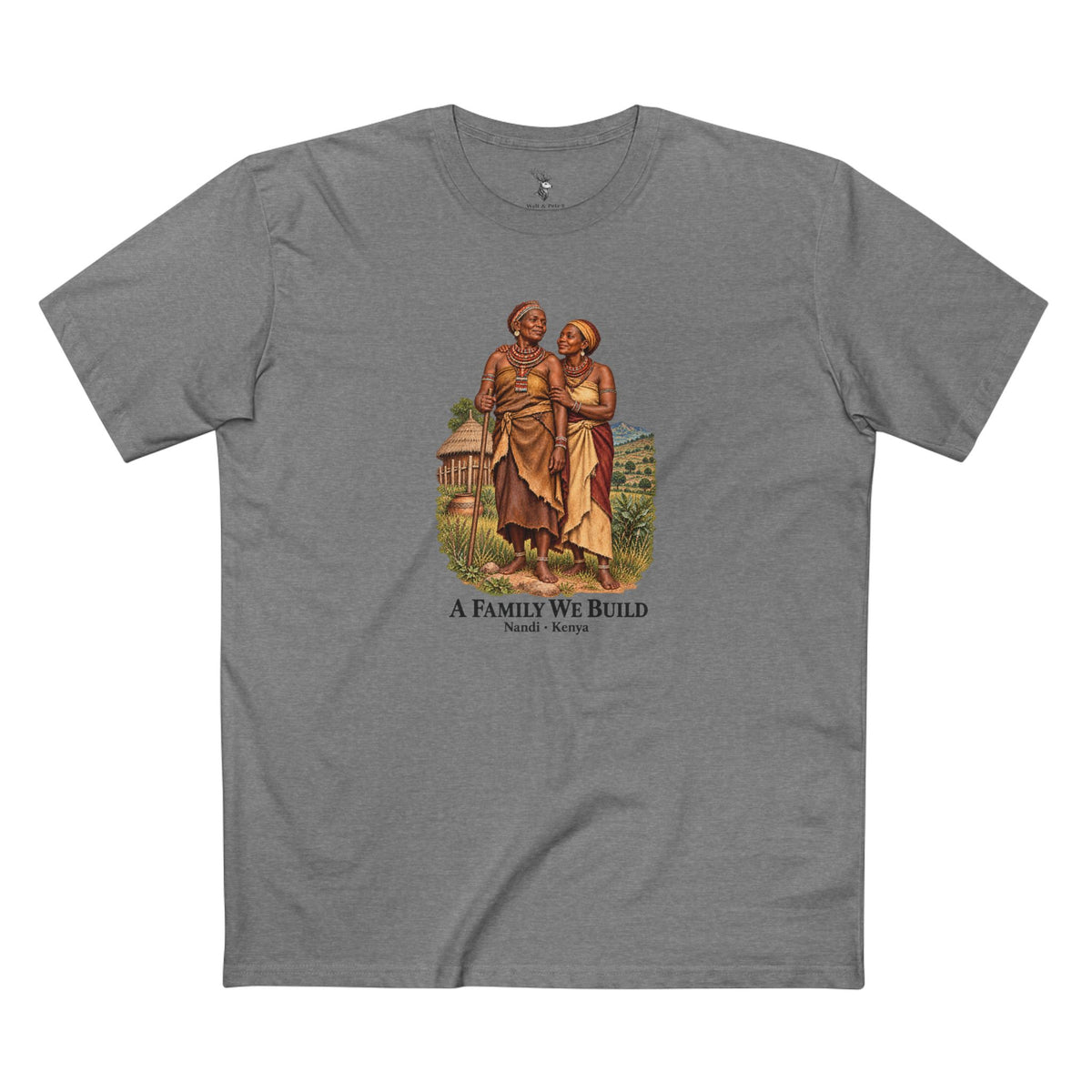 A Family We Build | Nandi-Inspired Vintage Art T-Shirt