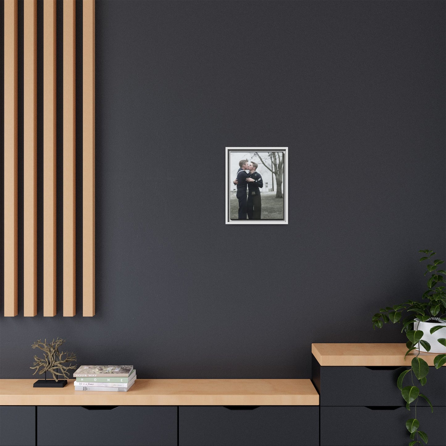 paire 034 | Framed Vintage Photo - Matte Canvas