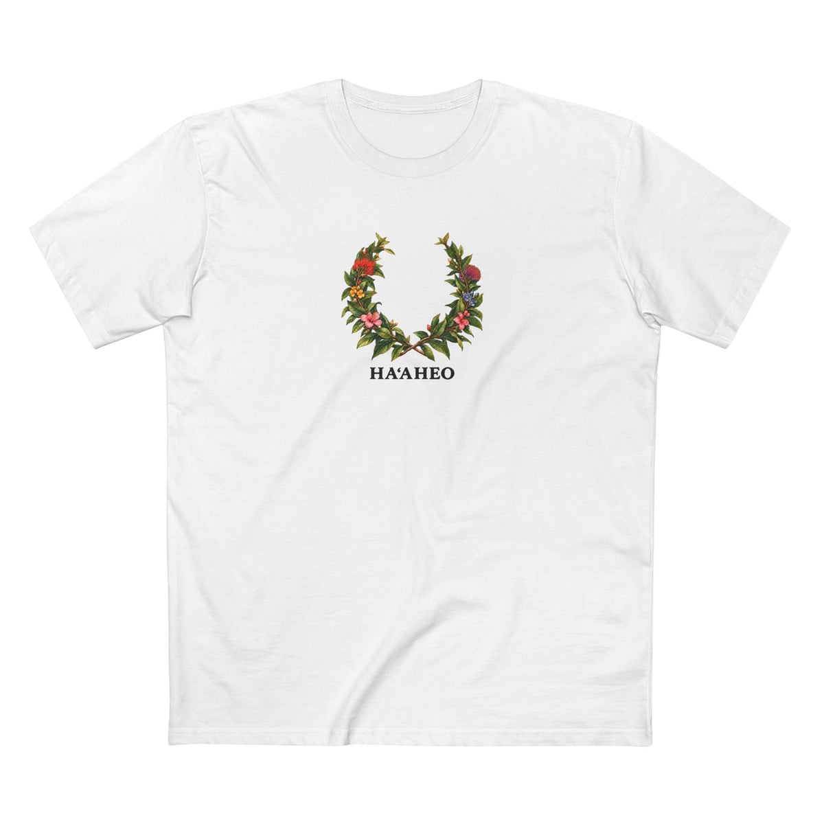Hawaiian Maile Pride Laurel Wreath T-Shirt | HAʻAHEO Botanical LGBTQ+ Tee
